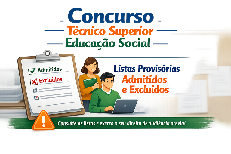 Listas Provisórias de Candidatos Admitidos e Excluídos