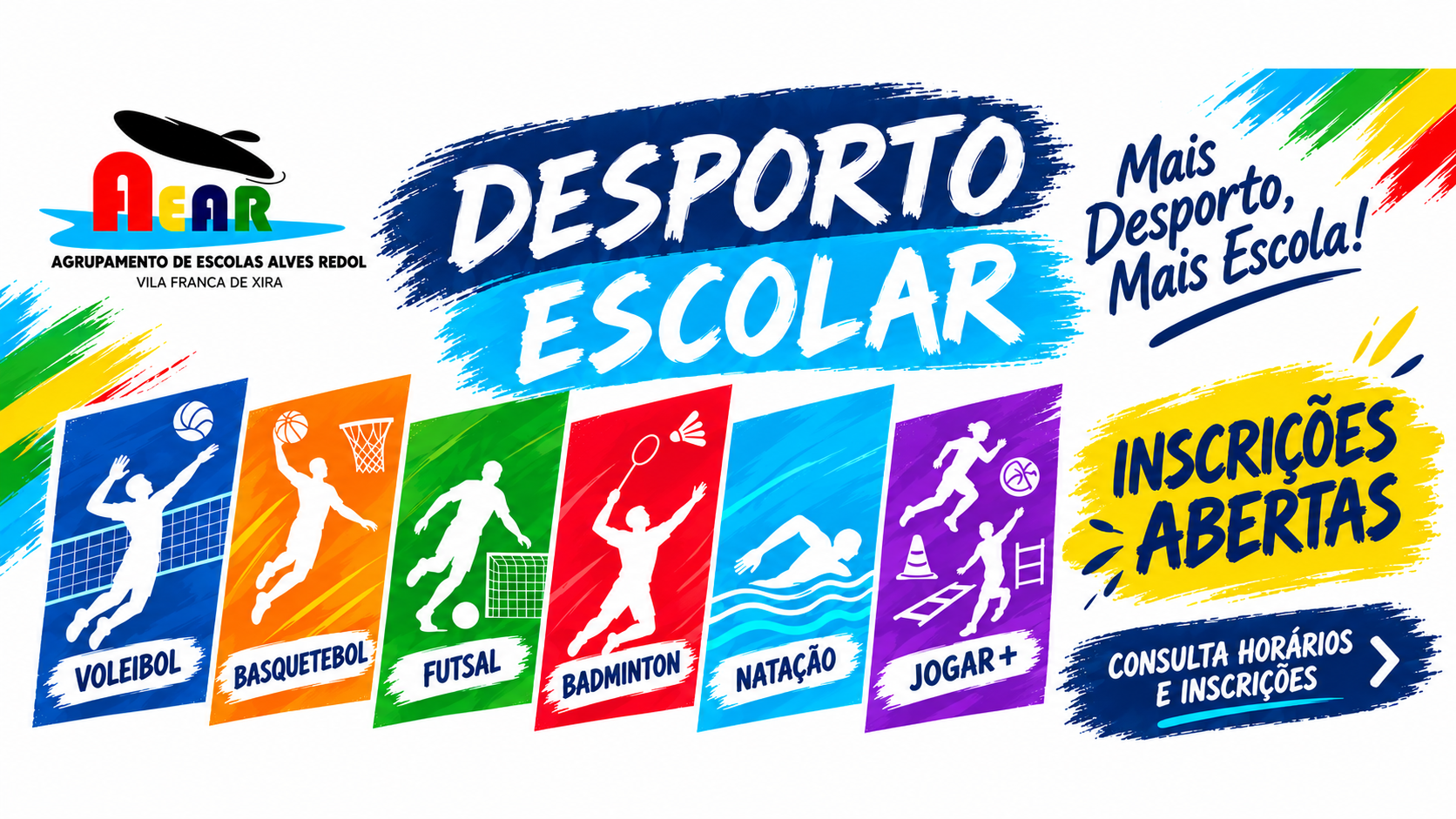 DESPORTO ESCOLAR 2026/2027 | INSCRIÇÕES ABERTAS!